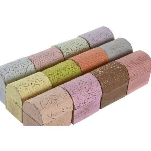 Kutija za nakit DKD Home Decor Pisana Metal Drvo Manga 4 x 5 x 5 cm (12 kom.) Cijena