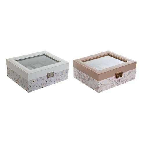 Kutija za satove DKD Home Decor Plava Svetlo roza Kristal 22,5 x 19,5 x 9,5 cm (2 kom.) Cijena