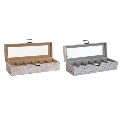 Kutija za satove DKD Home Decor Plava Svetlo roza Kristal 33 x 11 x 9 cm (2 kom.) Cijena