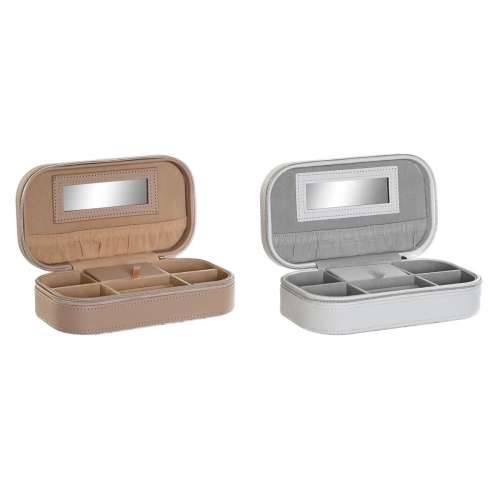 Kutija za nakit DKD Home Decor Plava Siva Deva Svetlo roza Poliuretan Ogledalo 18,5 x 10 x 5 cm (2 kom.) Cijena