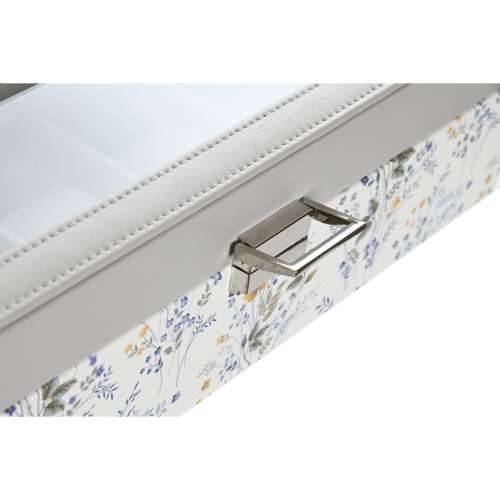 Futrola za satove DKD Home Decor Bijela Siva Lila Svetlo roza Kristal 33 x 11 x 9 cm (2 kom.) Cijena
