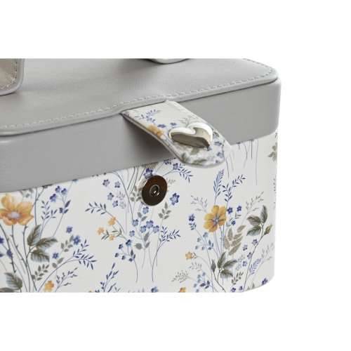 Kutija za nakit DKD Home Decor Bijela Siva Lila Svetlo roza Poliuretan Ogledalo 17 x 12 x 10 cm (2 kom.) Cijena