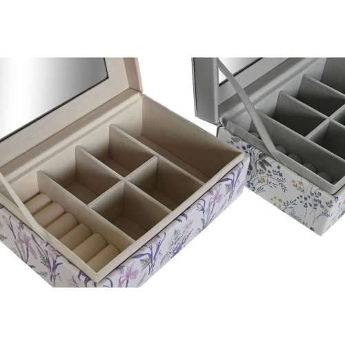 Kutija za nakit DKD Home Decor Bijela Siva Lila Poliuretan 18 x 12,5 x 7,5 cm (2 kom.) Cijena