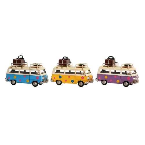 Ukrasna figura DKD Home Decor Rumena Plava Lila Vintage 17 x 7,5 x 11,5 cm (3 kom.) Cijena