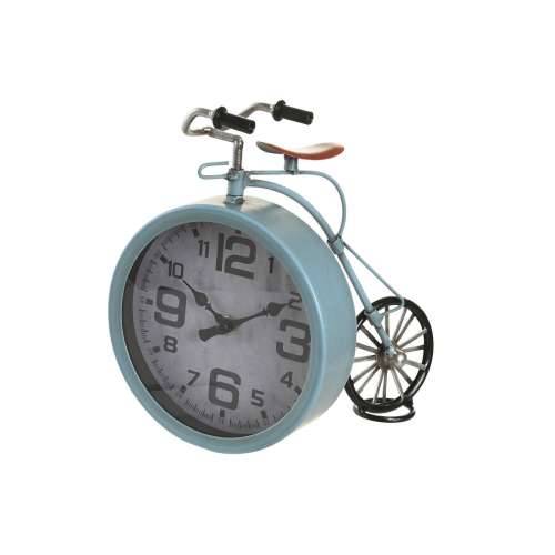 Galda pulkstenis DKD Home Decor Plava Zelena Bicikl Vintage (2 kom.) Cijena