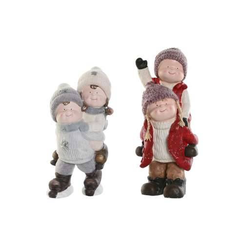 Božićni ukras DKD Home Decor Pisana djeca 18,5 x 22 x 51 cm (2 kom.) Cijena