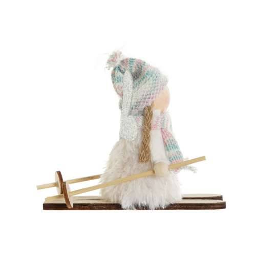 Božićni ukras DKD Home Decor Bijela Siva Vila 12 x 8 x 10 cm (3 kom.) Cijena