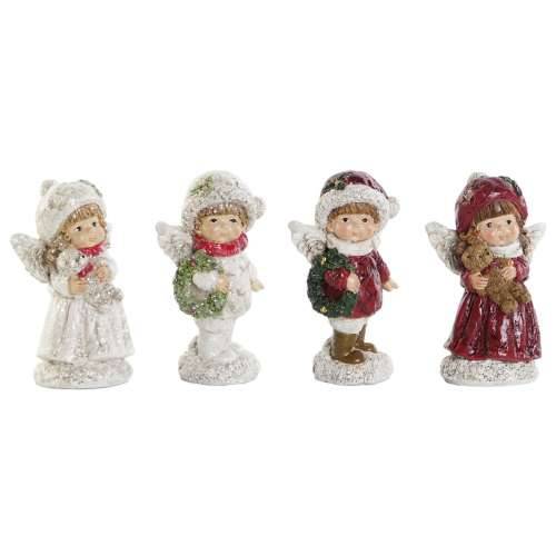Božićni ukras DKD Home Decor Pisana djeca 6,7 x 5,1 x 11,4 cm (4 kom.) Cijena