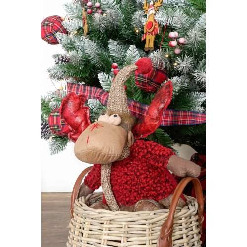 Božićni ukras DKD Home Decor Crvena Siva Sob 27 x 19 x 32 cm (2 kom.) Cijena
