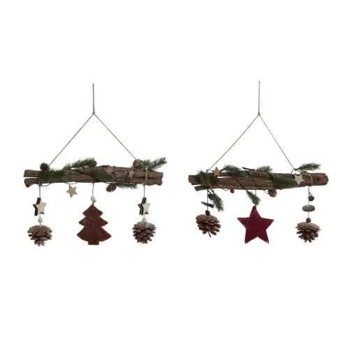 Decorațiune Suspendată DKD Home Decor Pisana PVC Drvo 47 x 6 x 39 cm (2 kom.) Cijena