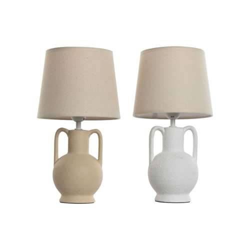 Stolna svjetiljka Home ESPRIT Bijela Bež Keramika 50 W 220 V (2 kom.) Cijena