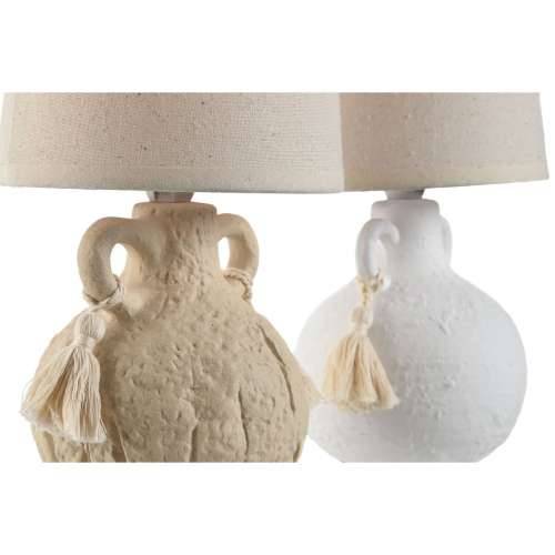 Stolna svjetiljka Home ESPRIT Bijela Bež Keramika 220 V 15 x 15 x 28 cm (2 kom.) Cijena