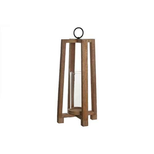 Svijećnjak Home ESPRIT Smeđa Prirodno Kristal Drvo Manga 27 x 27 x 54 cm Cijena