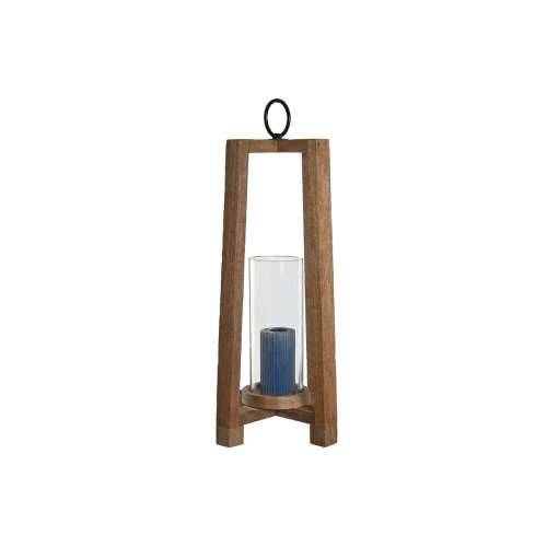 Svijećnjak Home ESPRIT Smeđa Prirodno Kristal Drvo Manga 27 x 27 x 54 cm Cijena