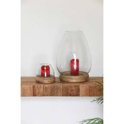 Svijećnjak Home ESPRIT Smeđa Prirodno Kristal Drvo Manga 30 x 30 x 40 cm (2 kom.) Cijena