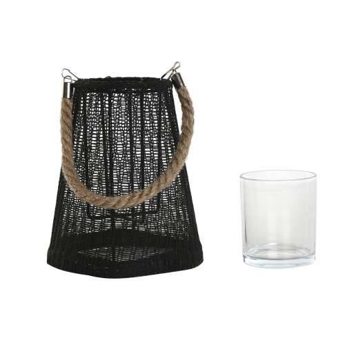 Svijećnjak Home ESPRIT Crna Prirodno Kristal Uže 19 x 19 x 22 cm (2 kom.) Cijena