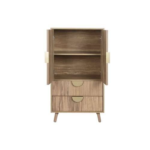 Ormarić Home ESPRIT Smeđa zlatan Drvo Drvo MDF 60 x 40 x 110 cm Cijena