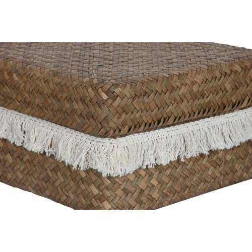 Set košara Home ESPRIT Bijela Prirodno Prirodno vlakno Boho Istrošeno (4 Dijelovi) Cijena
