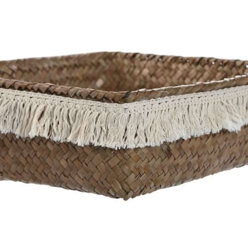 Set košara Home ESPRIT Bijela Prirodno Prirodno vlakno Boho Istrošeno (4 Dijelovi) Cijena