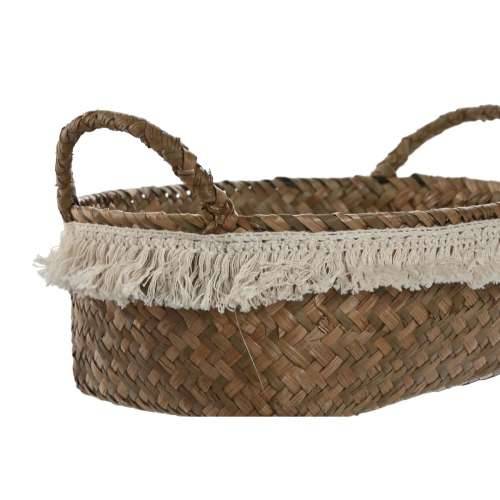 Set košara Home ESPRIT Bijela Prirodno Prirodno vlakno Boho Istrošeno (4 Dijelovi) Cijena