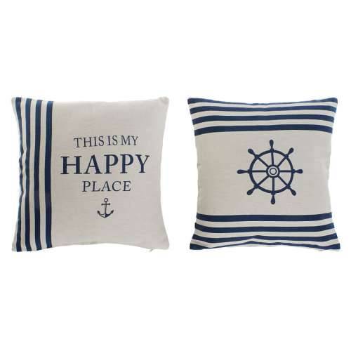 Jastuk Home ESPRIT Bijela Mornarsko plava 45 x 10 x 45 cm (2 kom.) Cijena