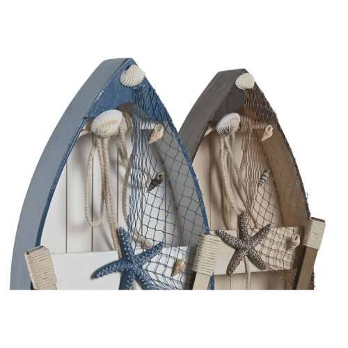 Ukrasna figura Home ESPRIT Plava Bijela Smeđa 20 x 7 x 40 cm (2 kom.) Cijena
