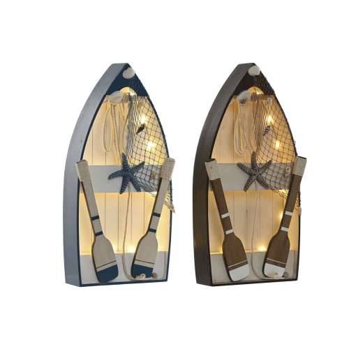 Ukrasna figura Home ESPRIT Plava Bijela Smeđa 20 x 7 x 40 cm (2 kom.) Cijena