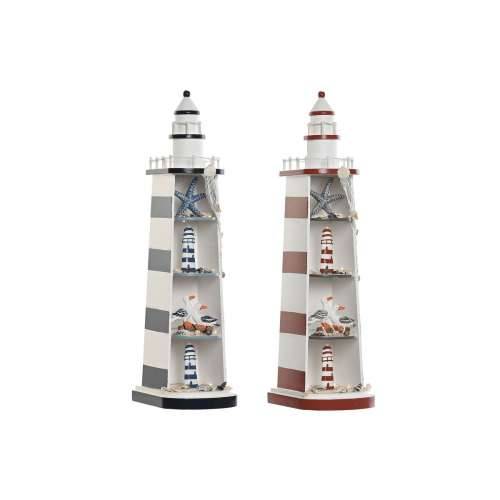 Ukrasna figura Home ESPRIT Plava Crvena svjetionik 14 x 16 x 52 cm (2 kom.) Cijena
