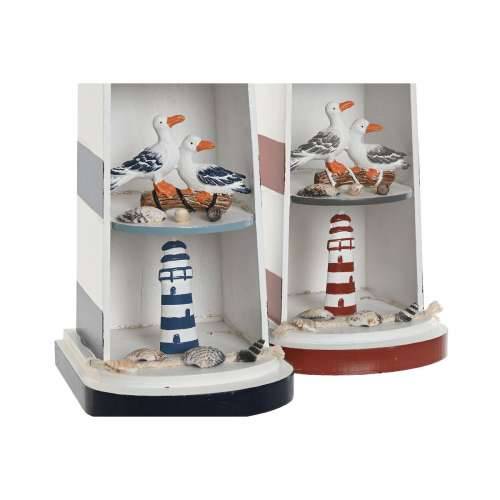 Ukrasna figura Home ESPRIT Plava Crvena svjetionik 14 x 16 x 52 cm (2 kom.) Cijena