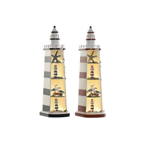 Ukrasna figura Home ESPRIT Plava Crvena svjetionik 14 x 16 x 52 cm (2 kom.) Cijena