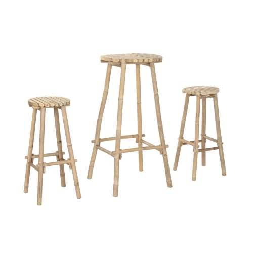 Komplet stola i 2 stolice Home ESPRIT Bambus 50 x 50 x 105 cm Cijena