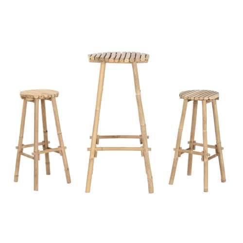 Komplet stola i 2 stolice Home ESPRIT Bambus 50 x 50 x 105 cm Cijena