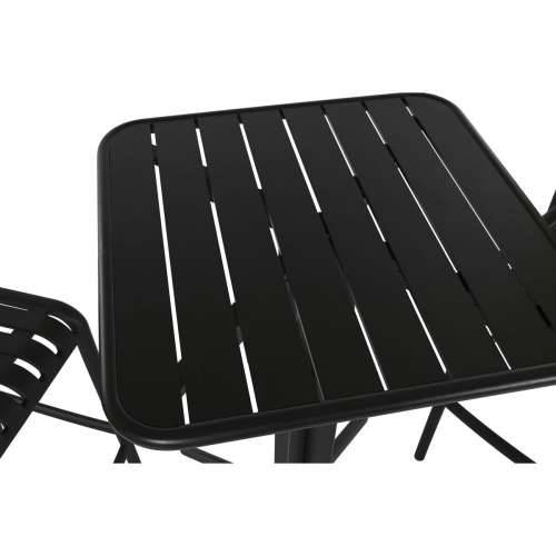 Komplet stola i 2 stolice Home ESPRIT Crna Metal polipropilen 60 x 60 x 102 cm Cijena
