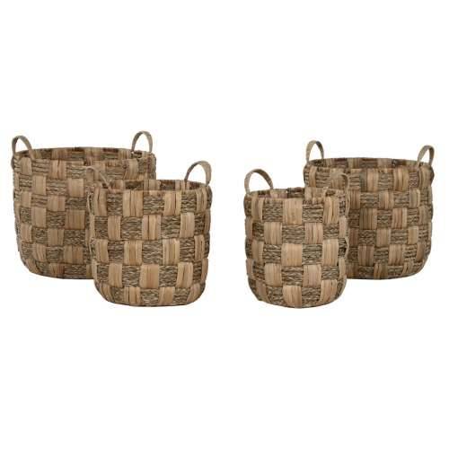 Set košara Home ESPRIT Prirodno Metal Vodeni zumbul Boho (4 Dijelovi) Cijena
