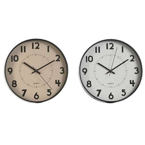 Zidni sat Home ESPRIT Bijela Bež PVC 30 x 4 x 30 cm (2 kom.) Cijena