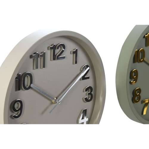 Zidni sat Home ESPRIT Zelena Siva PVC gradski 30 x 4 x 30 cm (2 kom.) Cijena