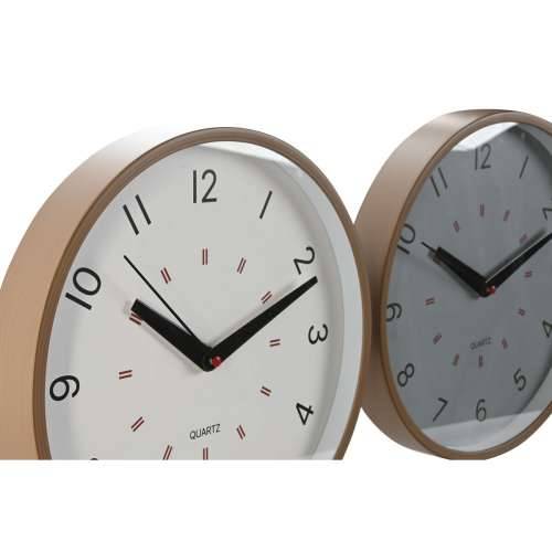 Zidni sat Home ESPRIT Bijela Bež Siva PVC 30 x 4 x 30 cm (3 kom.) Cijena
