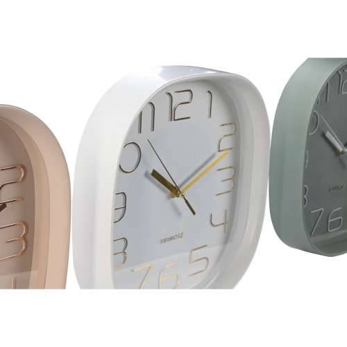Zidni sat Home ESPRIT Bijela Zelena PVC 28,5 x 5 x 28,5 cm (3 kom.) Cijena