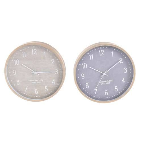 Zidni sat Home ESPRIT Bež Siva PVC 30 x 4 x 30 cm (2 kom.) Cijena