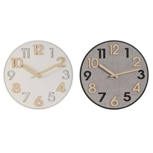 Zidni sat Home ESPRIT Siva Prirodno Drvo MDF 30 x 5 x 30 cm (2 kom.) Cijena