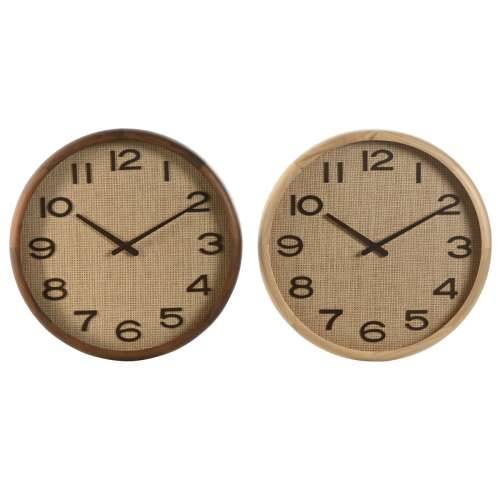 Zidni sat Home ESPRIT Smeđa Prirodno Drvo Ratan 40 x 5 x 40 cm (2 kom.) Cijena