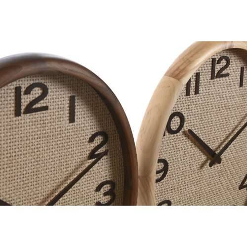 Zidni sat Home ESPRIT Smeđa Prirodno Drvo Ratan 40 x 5 x 40 cm (2 kom.) Cijena