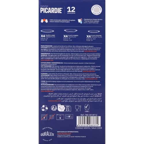 Posuđe za jelo Duralex Picardie Providan 12 Dijelovi (2 kom.) Cijena