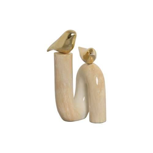 Ukrasna figura Home ESPRIT zlatan Bjelokost ptice romantični 19 x 11,5 x 27 cm Cijena