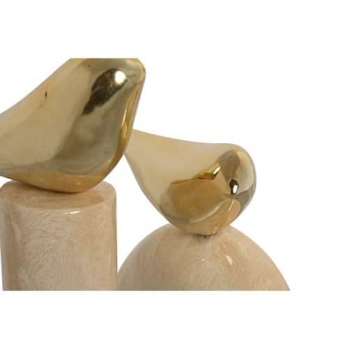 Ukrasna figura Home ESPRIT zlatan Bjelokost ptice romantični 19 x 11,5 x 27 cm Cijena