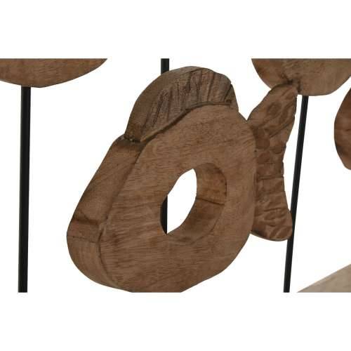 Ukrasna figura Home ESPRIT Crna Prirodno Ribe 61,5 x 10 x 53,5 cm Cijena