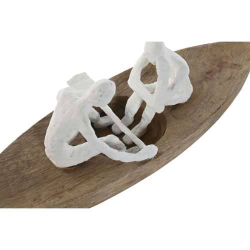 Ukrasna figura Home ESPRIT Bijela Prirodno Brod Mediteran 42 x 14 x 16 cm Cijena