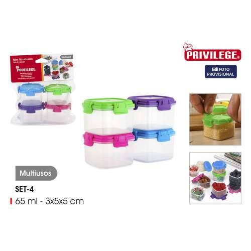 Set kutija za užinu Privilege 65 ml Mini 4 Dijelovi (24 kom.) Cijena
