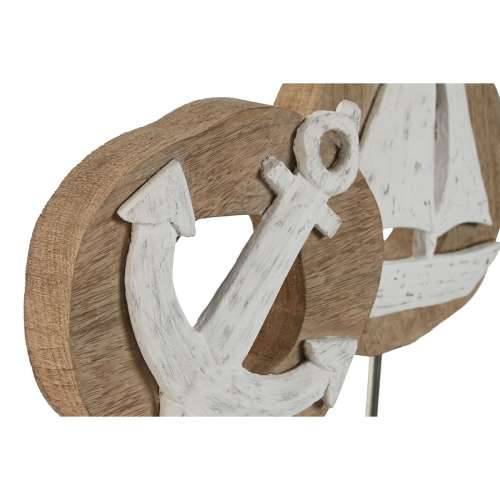 Ukrasna figura Home ESPRIT Bijela Prirodno Sidro Brod Mediteran 19 x 10 x 38 cm (2 kom.) Cijena