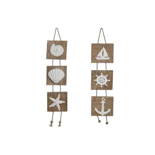Decorațiune Suspendată Home ESPRIT Bijela Prirodno Mediteran 15,5 x 4 x 80 cm (2 kom.) Cijena
